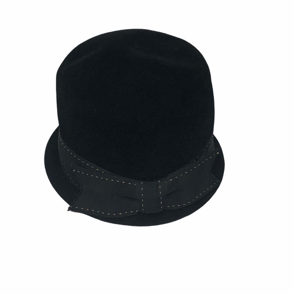 Vintage Peachbloom Velour Black Velvet Hat - Picture 8 of 12